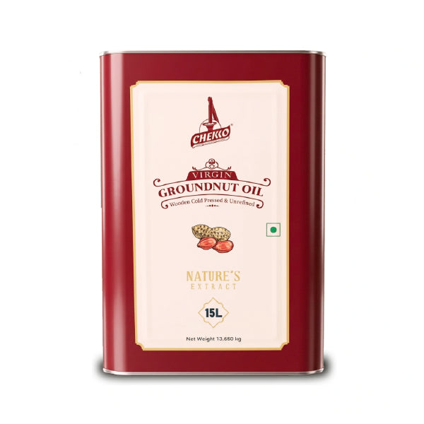 Chekko Cold Pressed Groundnut Oil | Wood Pressed Peanut Oil | Kachi Ghani & Chekku Oil - Chekko Oils Store