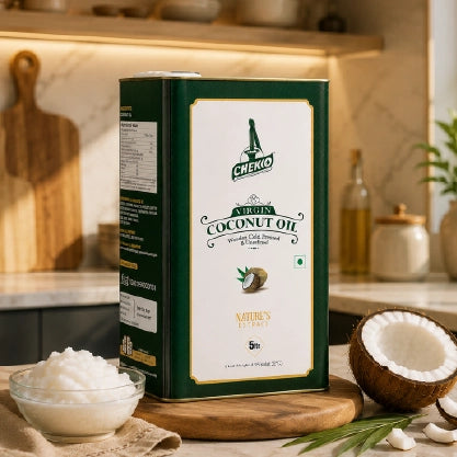 Chekko Cold Pressed Coconut Oil – Virgin, Pure & Wood Pressed Coconut Oil