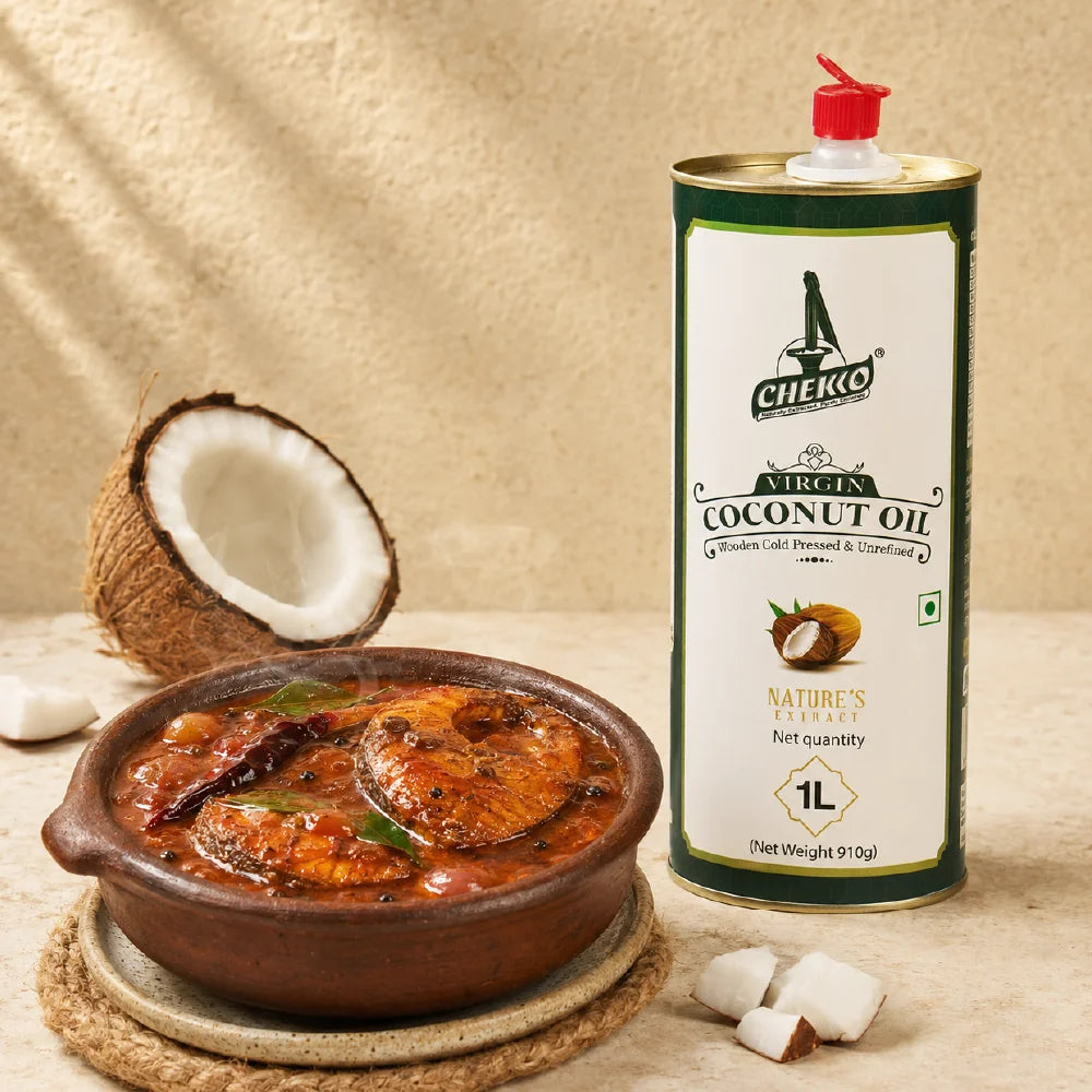 Chekko Cold Pressed Coconut Oil – Virgin, Pure & Wood Pressed Coconut Oil