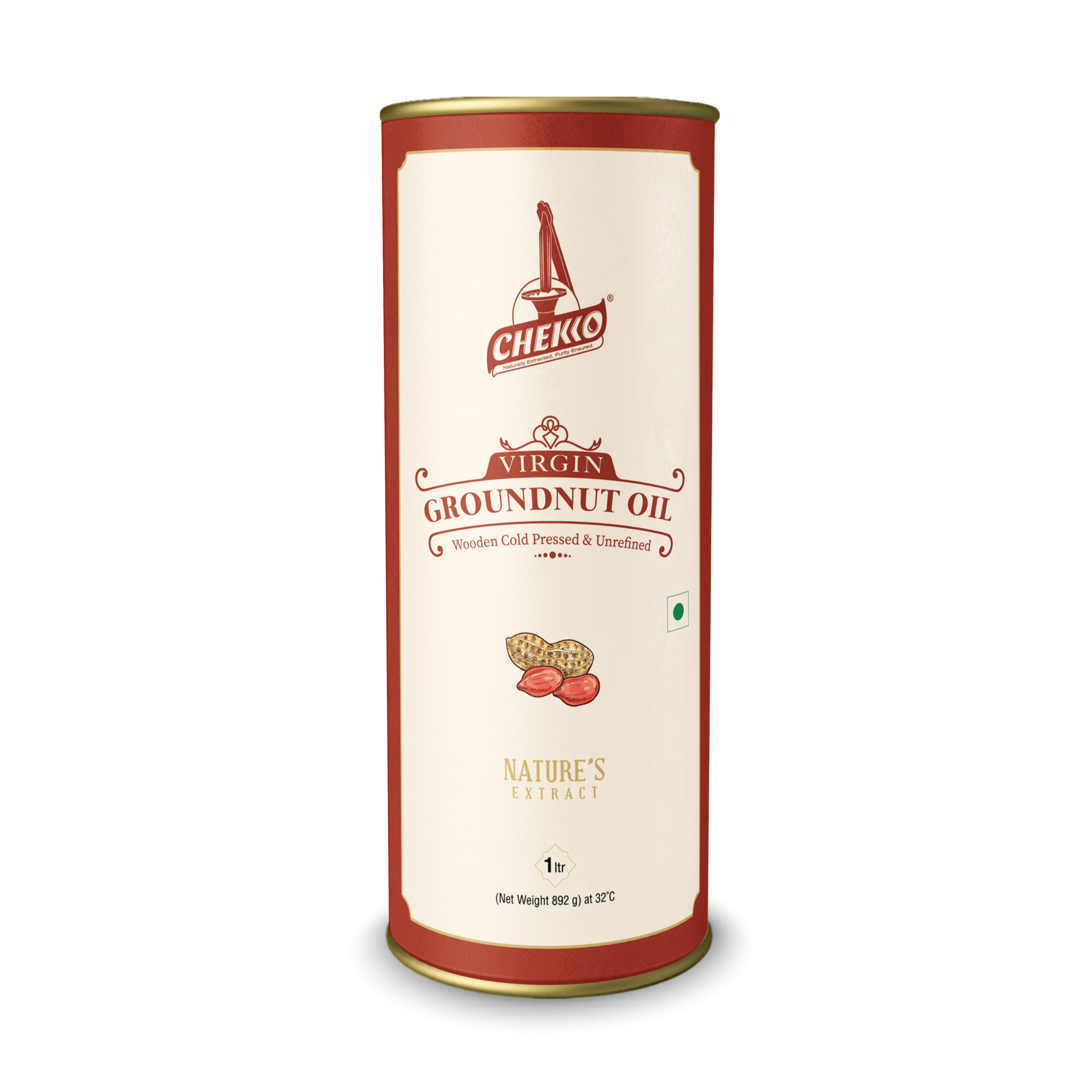 Chekko Cold Pressed Virgin Groundnut Oil