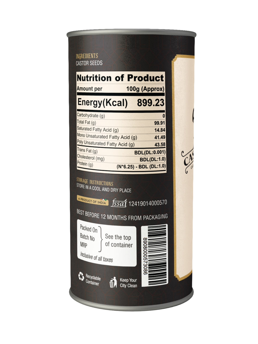 Chekko Cold Pressed Virgin Castor Oil - Chekko Oils Store