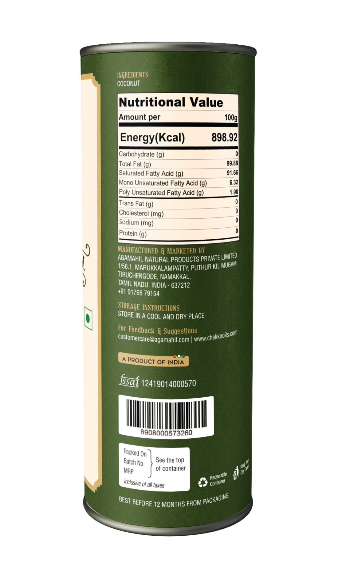 Chekko Cold Pressed Virgin Coconut Oil - Chekko Oils Store