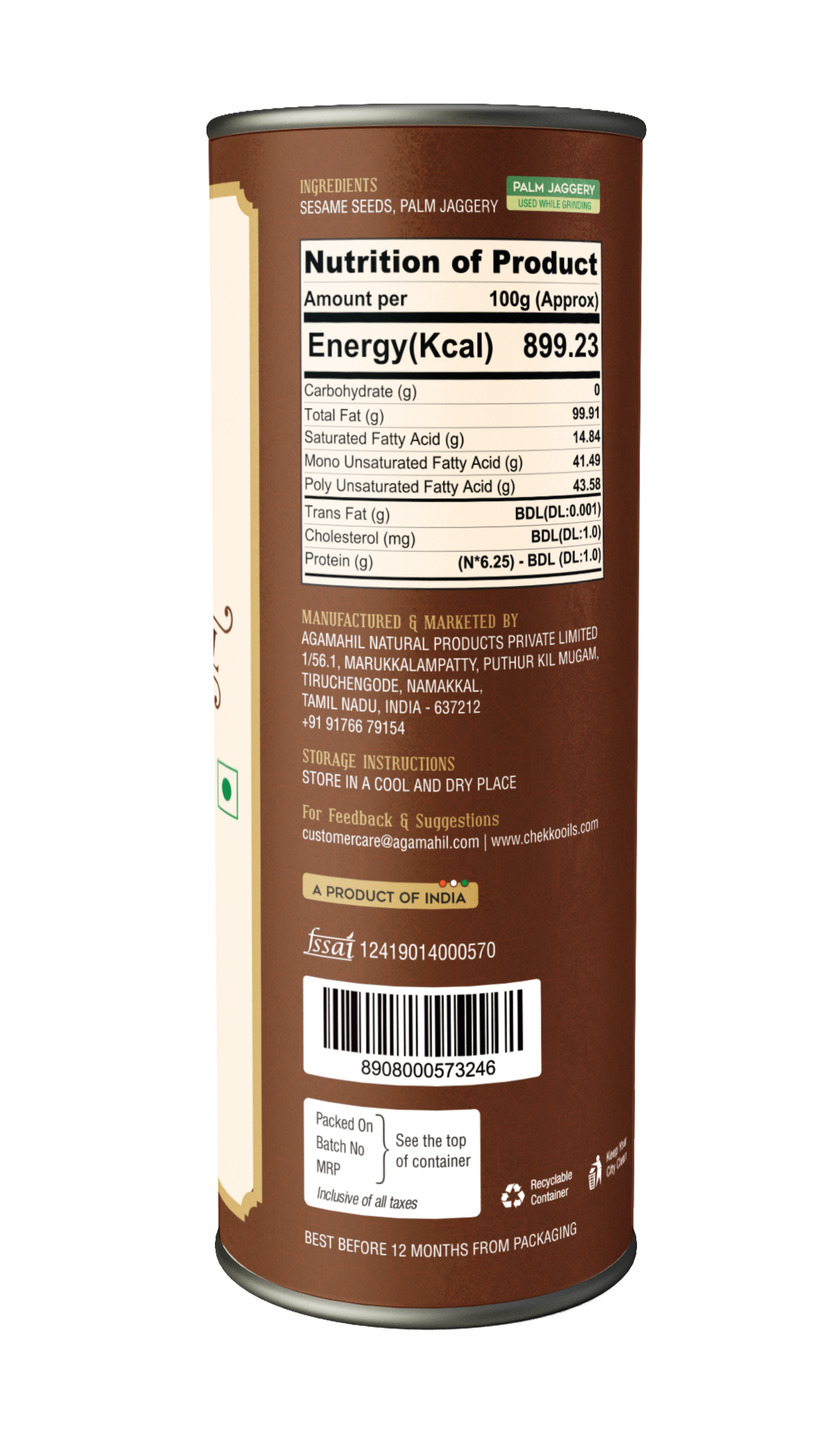 Chekko Cold Pressed Virgin Sesame Oil - Chekko Oils Store