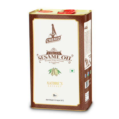 Chekko Cold Pressed Sesame Oil | Wood Pressed Gingelly Oil | Pure Til Oil
