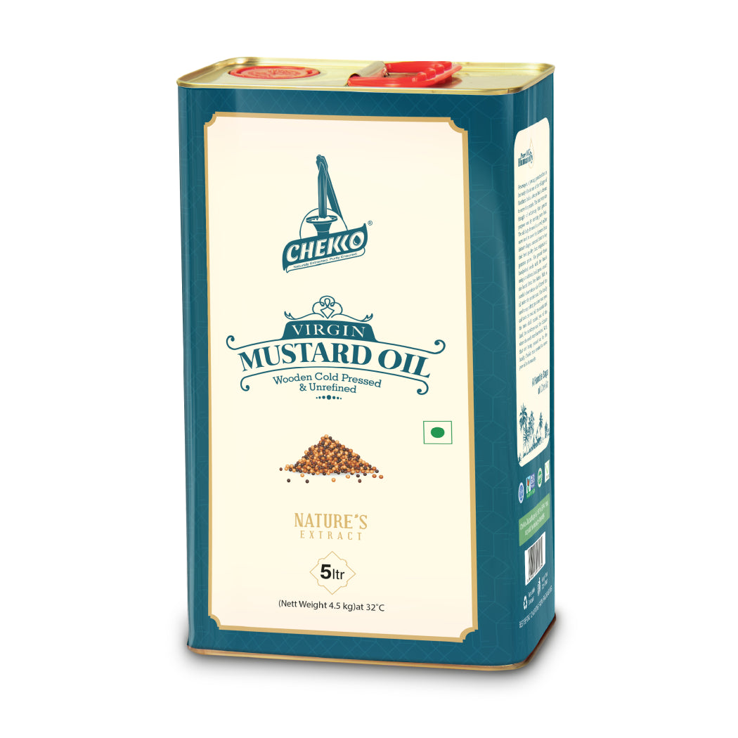 Chekko Cold Pressed Mustard Oil – Kachi Ghani, Pure &amp; Wood Pressed Sarson Oil