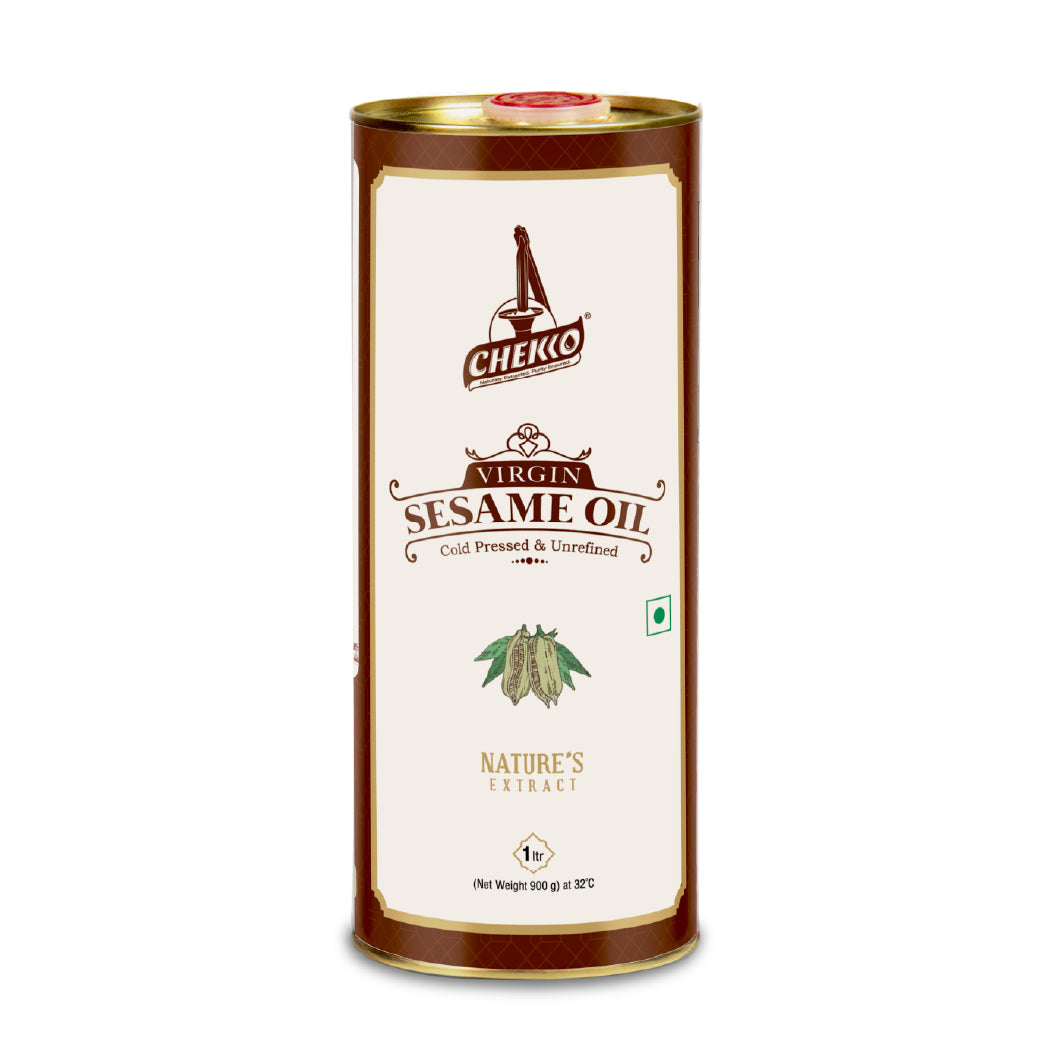 Chekko Cold Pressed Sesame Oil | Wood Pressed Gingelly Oil | Pure Til Oil