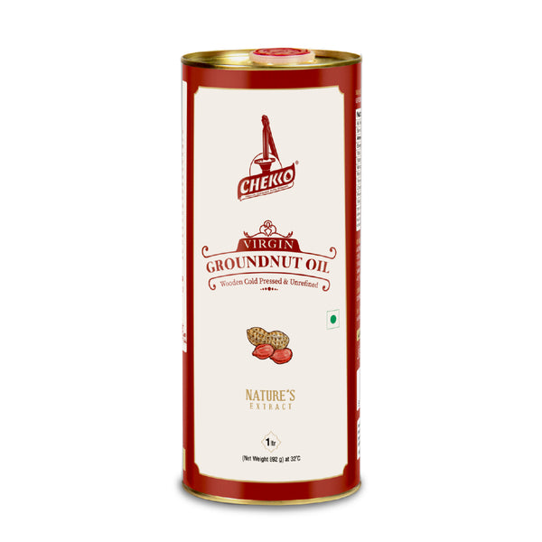 Chekko Cold Pressed Groundnut Oil | Wood Pressed Peanut Oil | Kachi Ghani & Chekku Oil