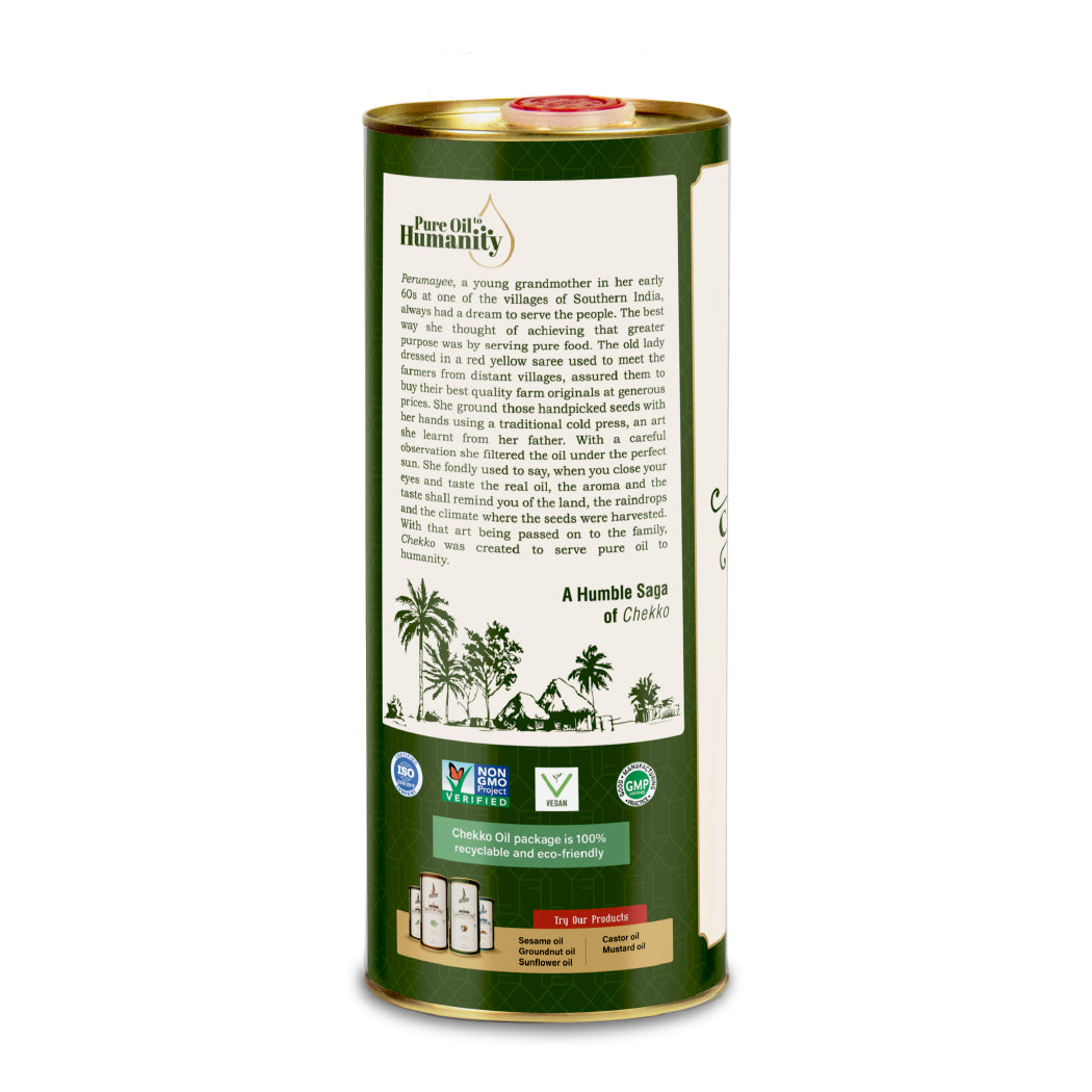 Chekko Cold Pressed Coconut Oil – Virgin, Pure &amp;  Wood Pressed Coconut Oil