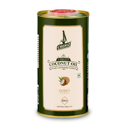 Chekko Cold Pressed Coconut Oil – Virgin, Pure &amp;  Wood Pressed Coconut Oil