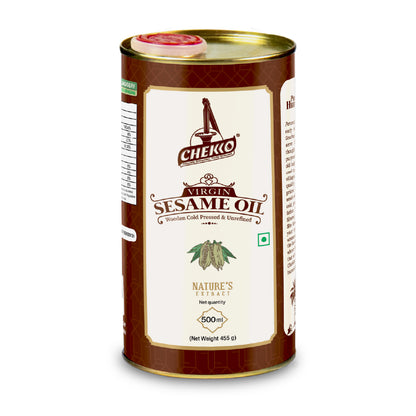 Chekko Cold Pressed Sesame Oil | Wood Pressed Gingelly Oil | Pure Til Oil