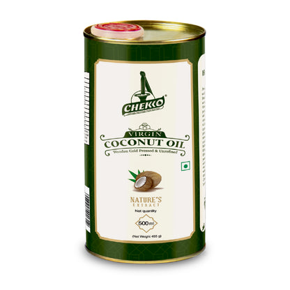 Chekko Cold Pressed Coconut Oil – Virgin, Pure &amp;  Wood Pressed Coconut Oil