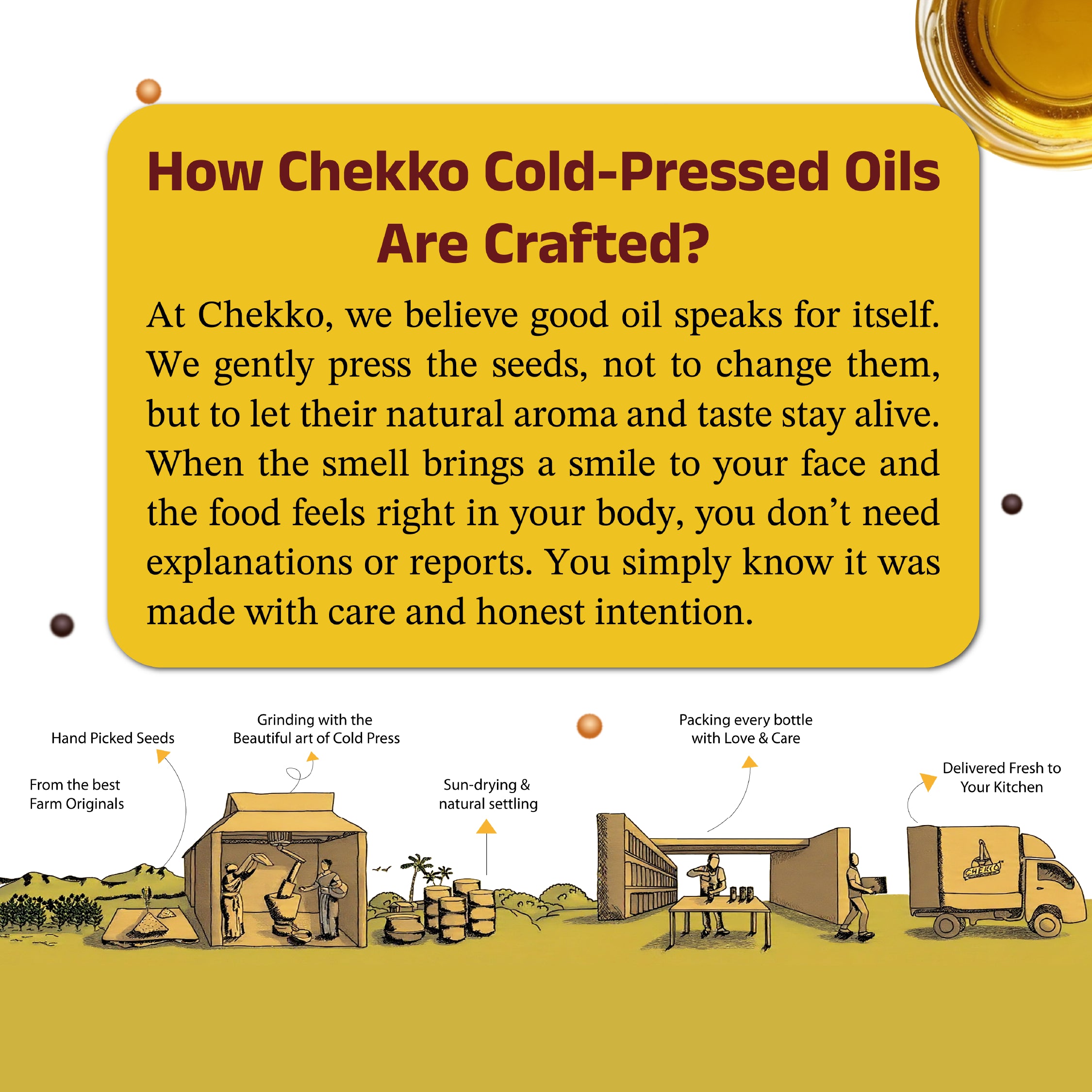 Chekko Cold Pressed Mustard Oil – Kachi Ghani, Pure &amp; Wood Pressed Sarson Oil