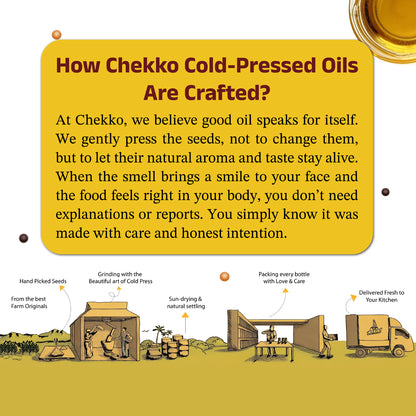 Chekko Cold Pressed Mustard Oil – Kachi Ghani, Pure &amp; Wood Pressed Sarson Oil