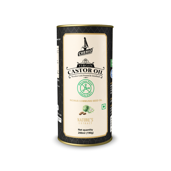 Wooden Cold Pressed Castor Oil - Chekko Oils Store