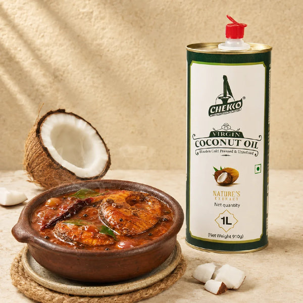 Chekko Cold Pressed Coconut Oil – Virgin, Pure &  Wood Pressed Coconut Oil