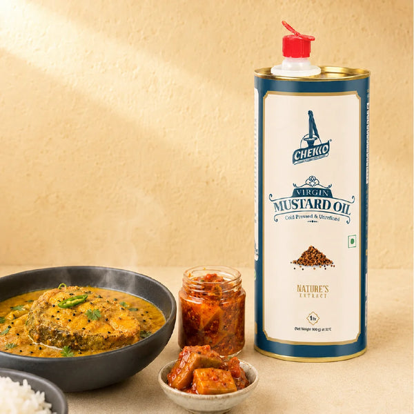 Chekko Cold Pressed Mustard Oil – Kachi Ghani, Pure & Wood Pressed Sarson Oil