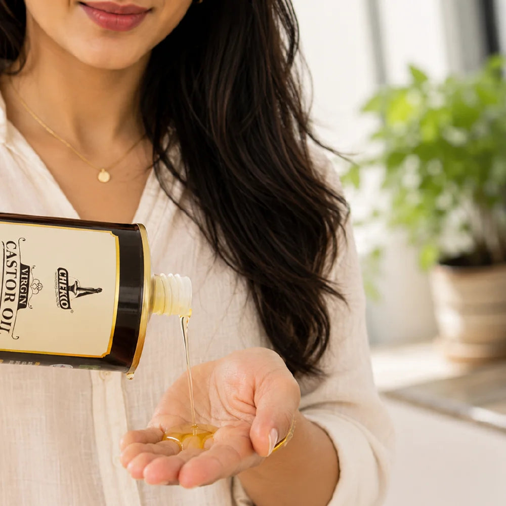 Chekko Cold Pressed Castor Oil – 100% Pure, Natural &amp; Hexane-free