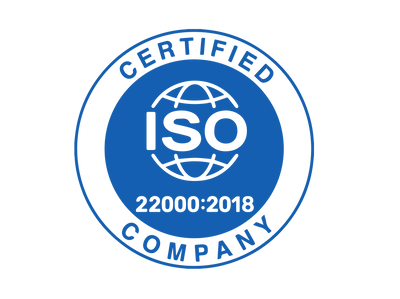 ISO 22000:2018 Certified