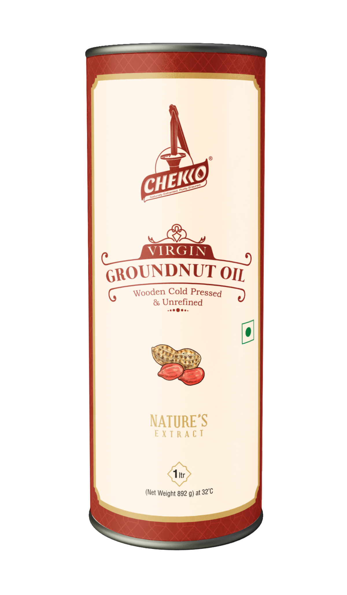 Chekko Wooden Cold Pressed Groundnut Oil - Chekko Oils Store